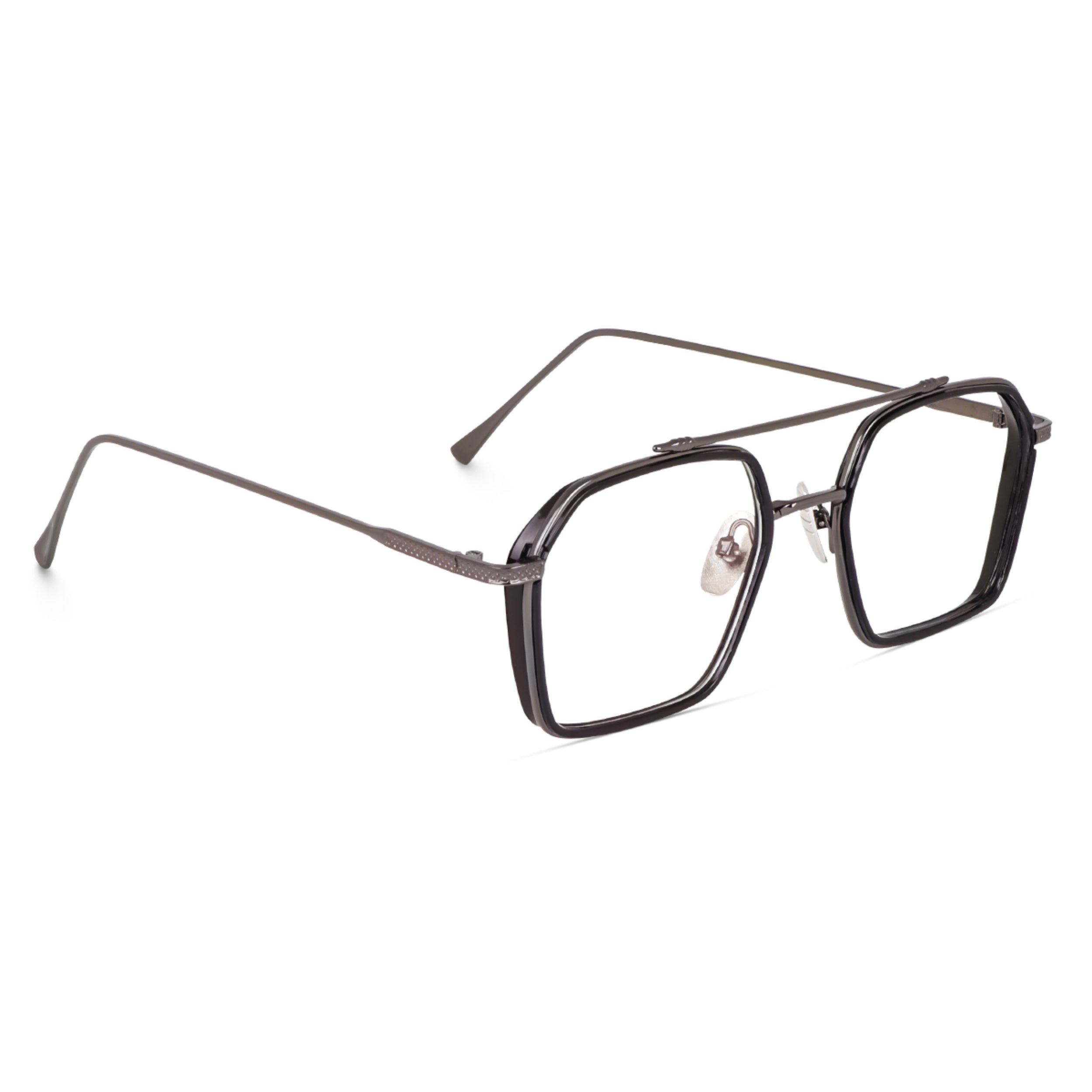 Dervin Blue Light Blocking Glasses Gaming Filter Transparent Hexagon Eyeglasses for Eye Protection Men Women, Computer/Tablet/Laptop/Mobile/TV, Anti-blue & Anti eyestrain - Dervin