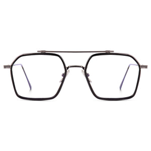 Dervin Blue Light Blocking Glasses Gaming Filter Transparent Hexagon Eyeglasses for Eye Protection Men Women, Computer/Tablet/Laptop/Mobile/TV, Anti-blue & Anti eyestrain - Dervin