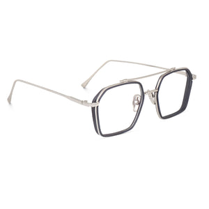 Dervin Blue Light Blocking Glasses Gaming Filter Transparent Hexagon Eyeglasses for Eye Protection Men Women, Computer/Tablet/Laptop/Mobile/TV, Anti-blue & Anti eyestrain - Dervin