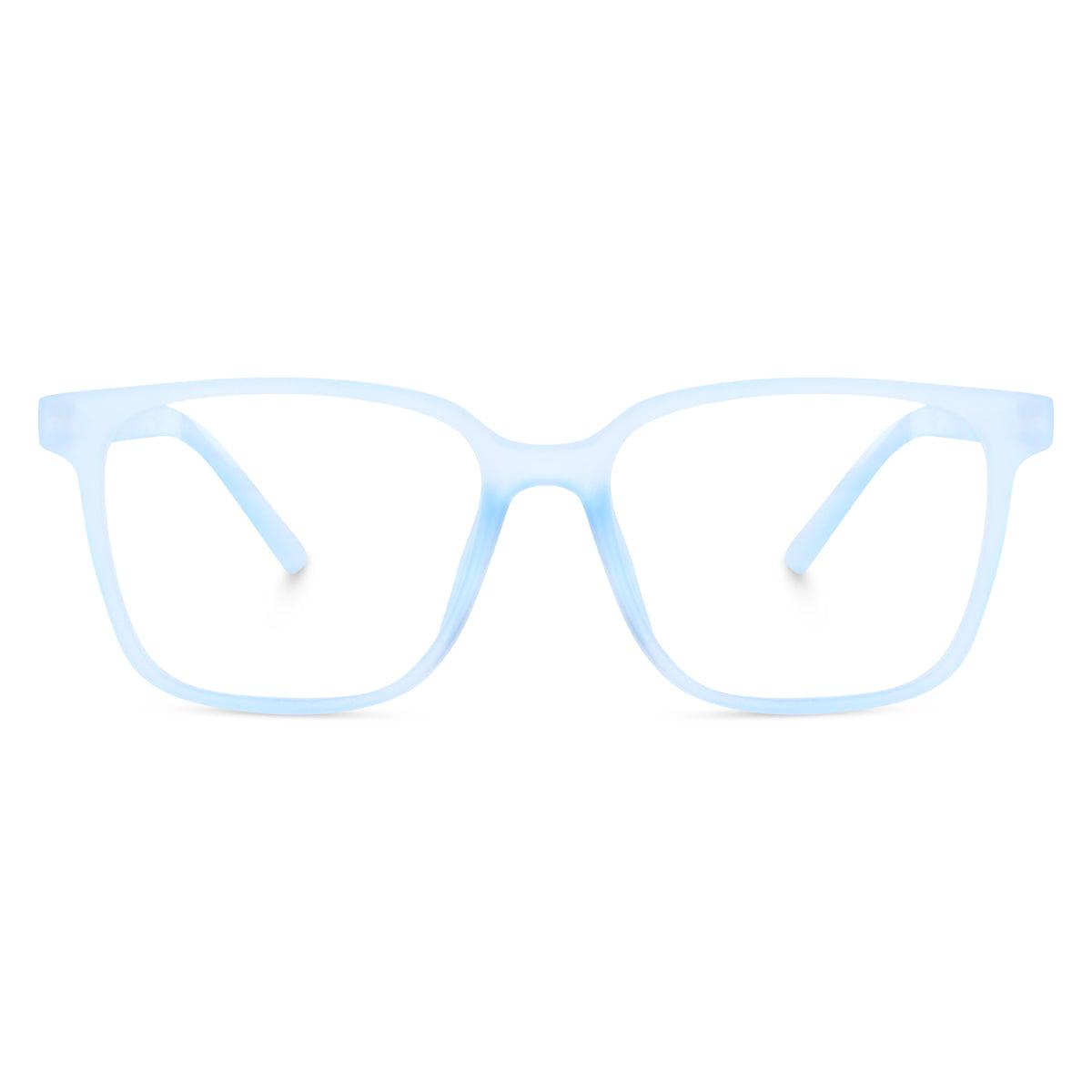 Dervin Clear Lens Square Sunglasses Spectacle Frames for Men and Women (ONLY FRAME) - Dervin