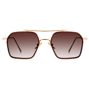 Dervin UV Protected Full Rim Hexagonal Polygon Sunglasses for Men - Dervin