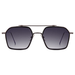 Dervin UV Protected Full Rim Hexagonal Polygon Sunglasses for Men - Dervin