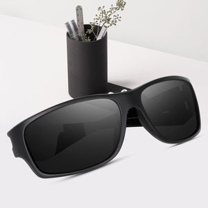 Dervin UV Protected Polarized Sports Sunglasses for Men and Women Driving Cycling Fishing Cricket Sunglasses (Black) - Dervin