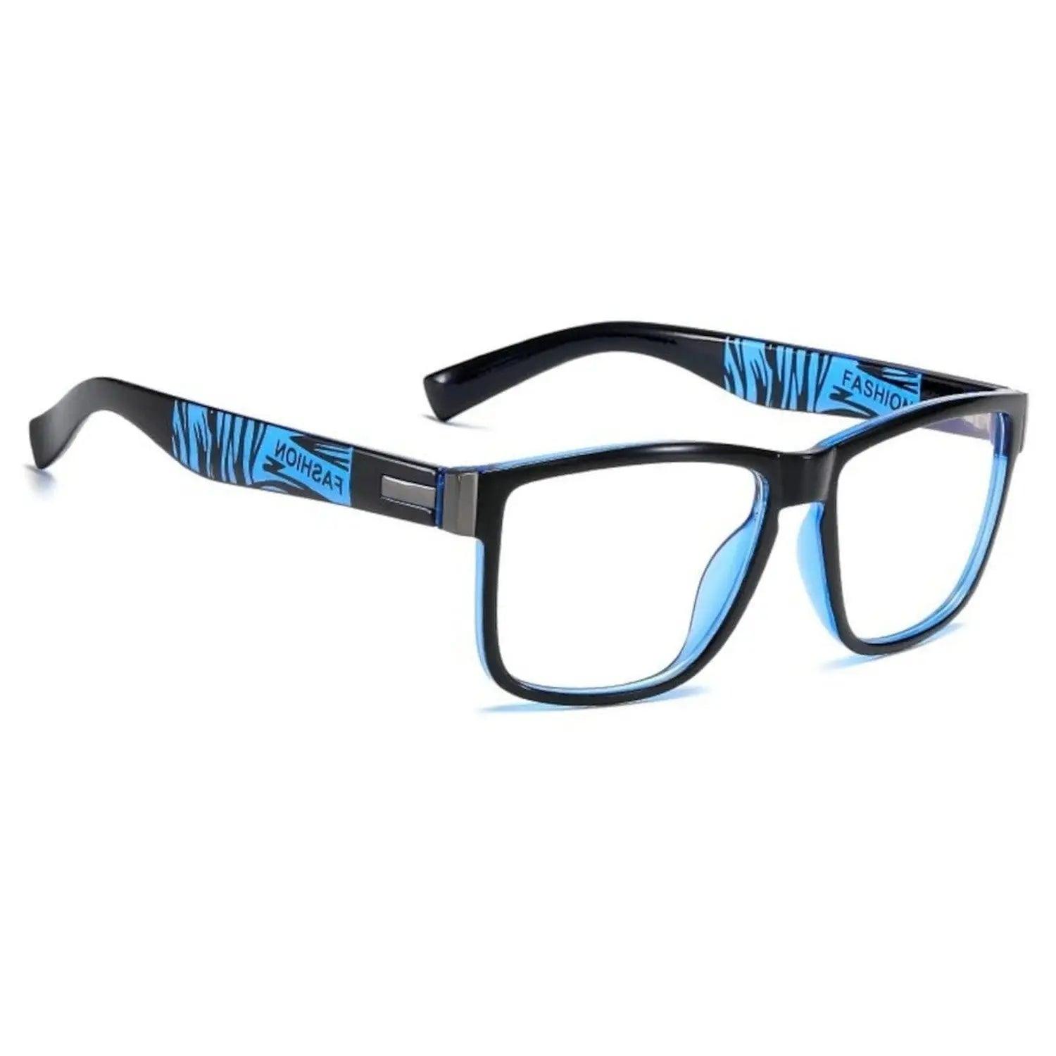 Blue Light Blocking Transparent Square Eyeglasses for Men Women - Dervin