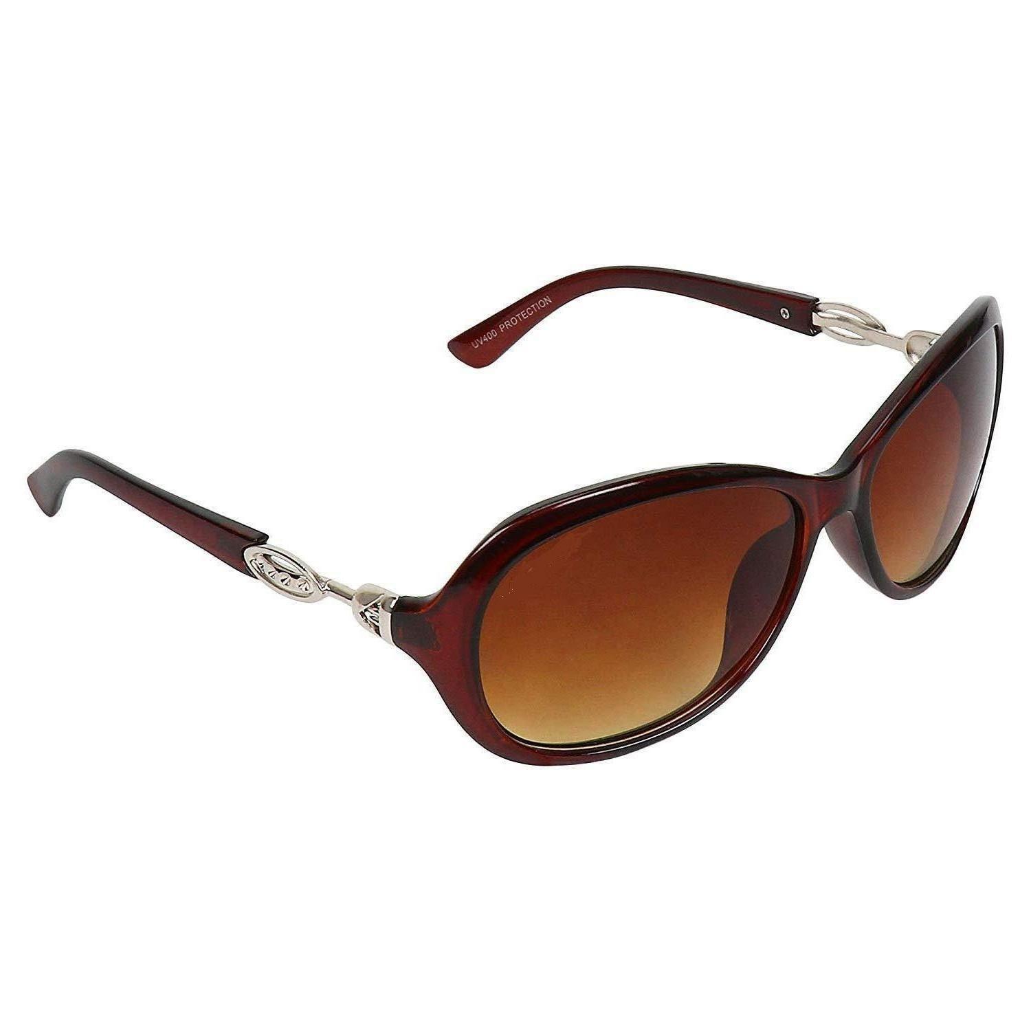 Dervin Oversized Women's Sunglasses (Brown) - Dervin