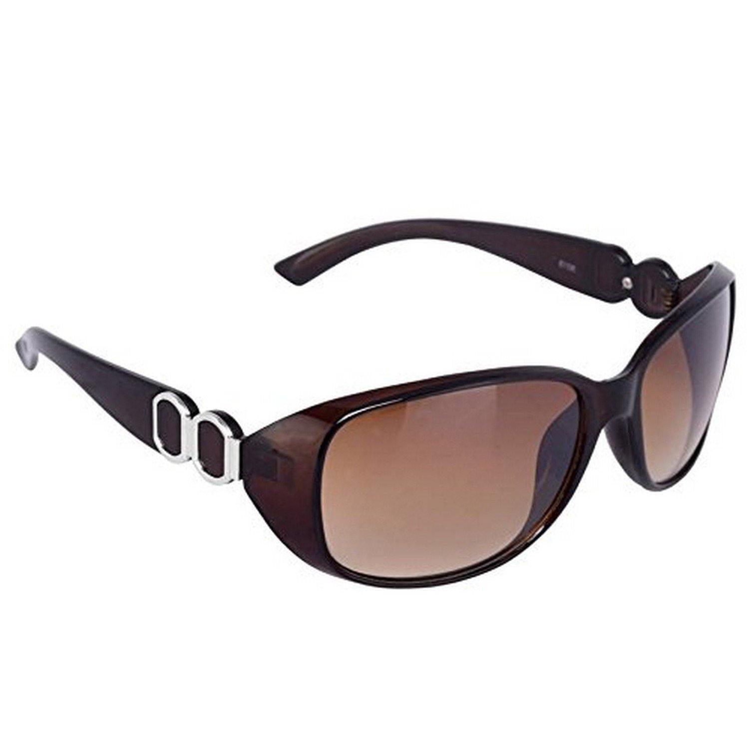 Dervin Oversized Women's Sunglasses (Brown) - Dervin