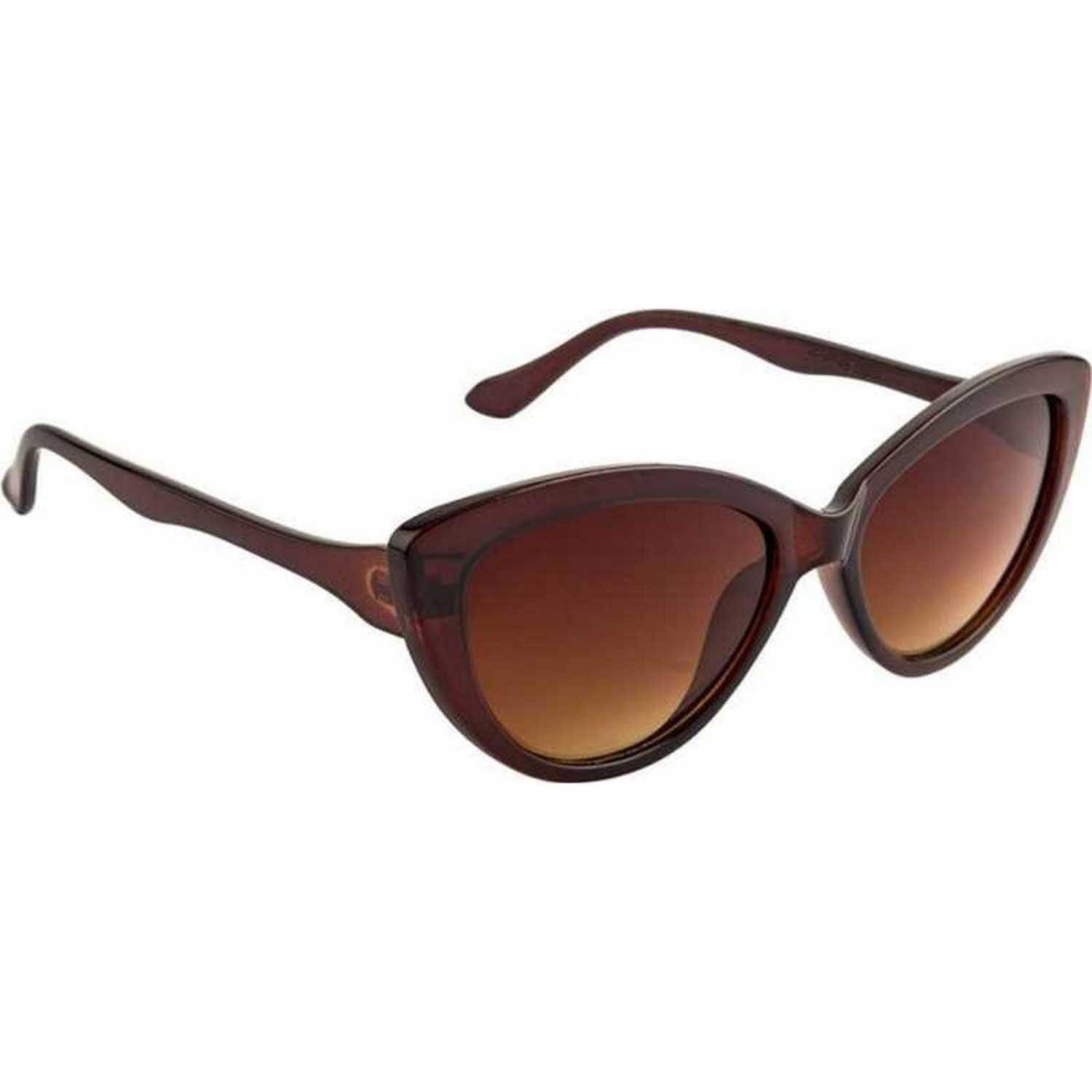 Dervin Oversized Women's Sunglasses (Brown) - Dervin