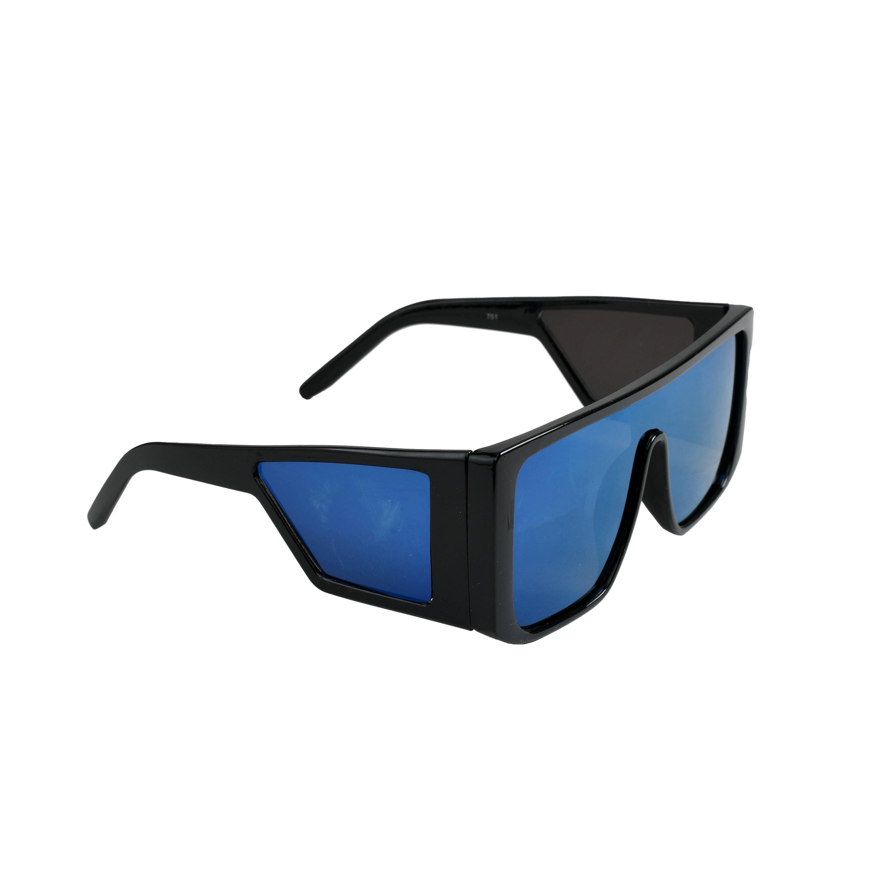 Dervin Shahid Kapoor, Sahil Khan Inspired Oversized Unisex Square Sunglasses (Blue) - Dervin
