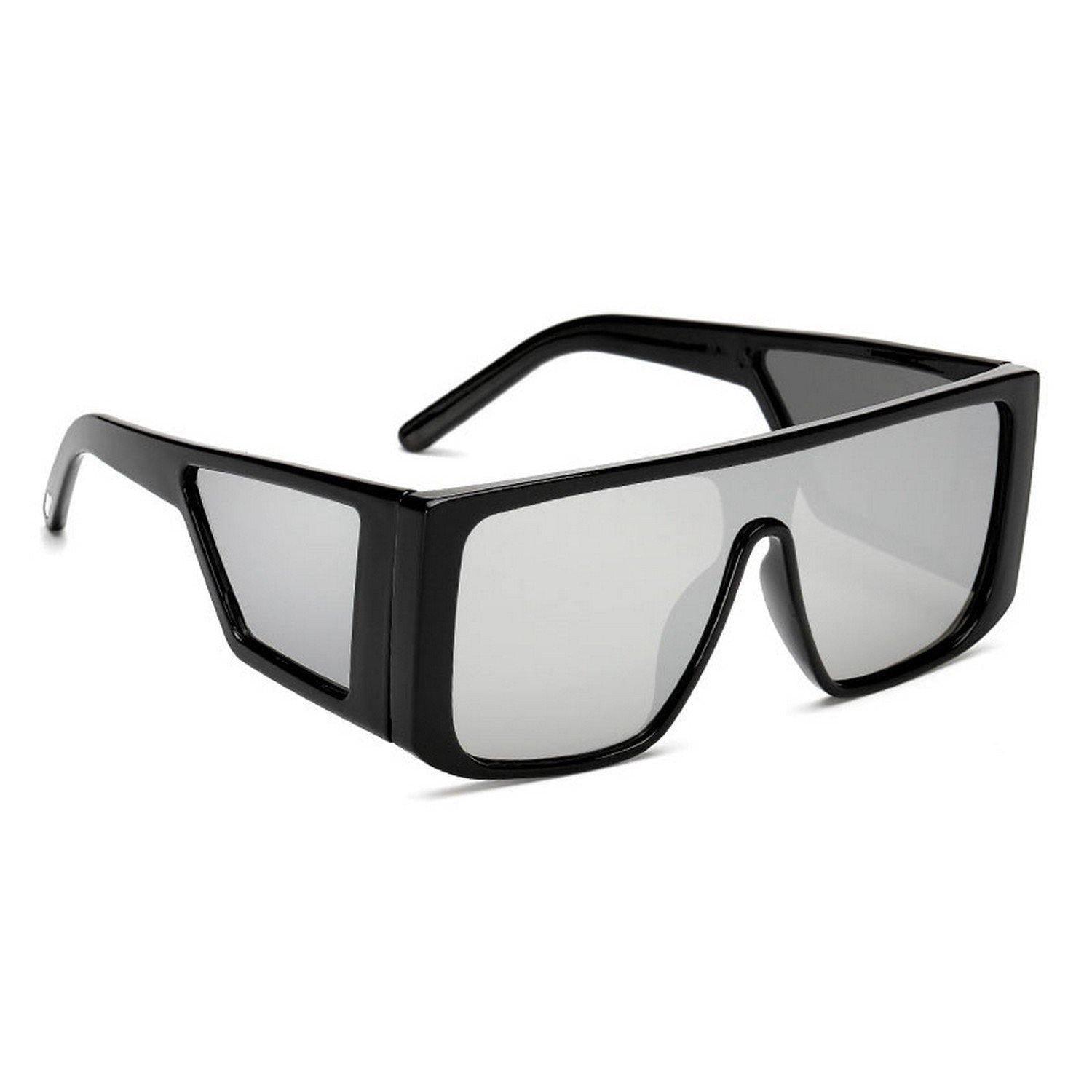 Dervin Shahid Kapoor, Sahil Khan Inspired Oversized Unisex Square Sunglasses (Silver) - Dervin