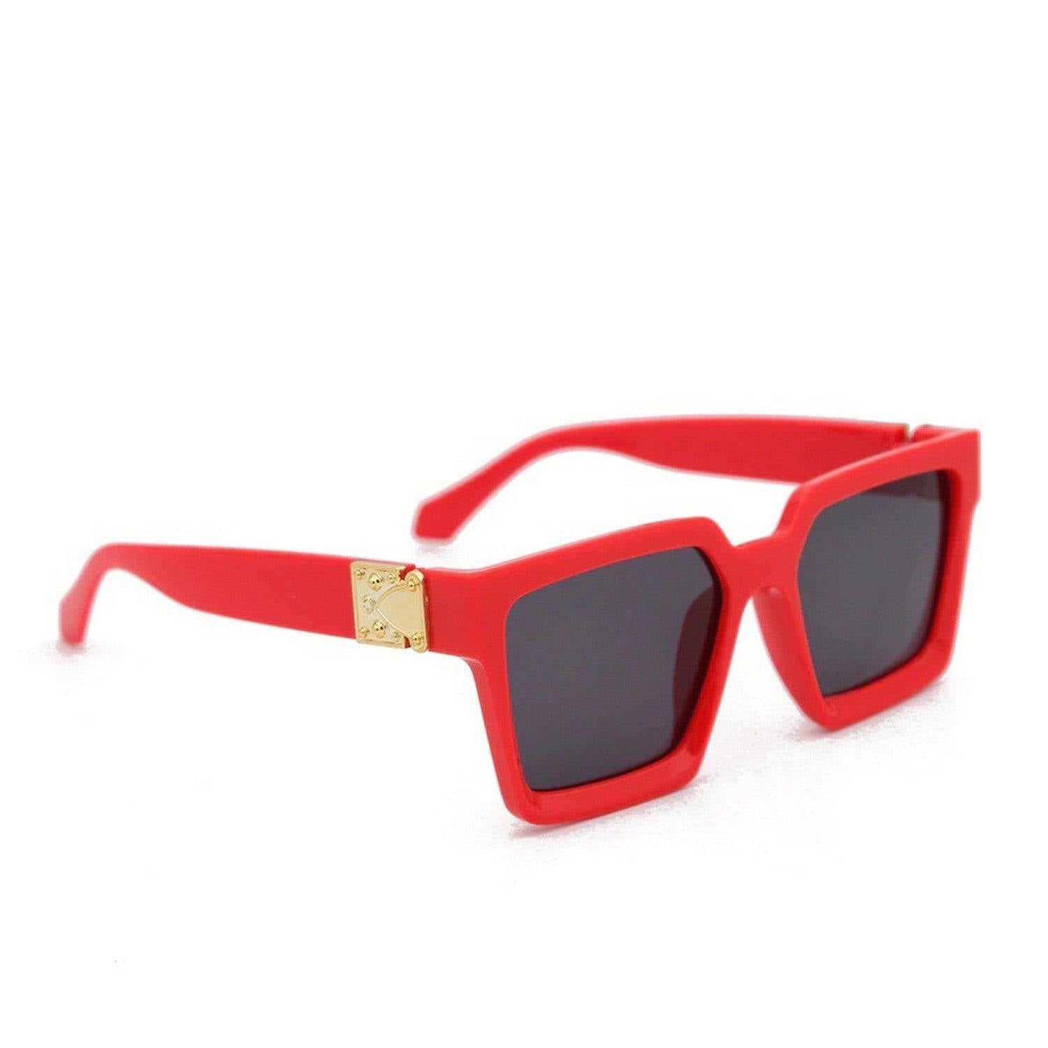 Dervin Unisex Square Sunglasses (Black) - Dervin