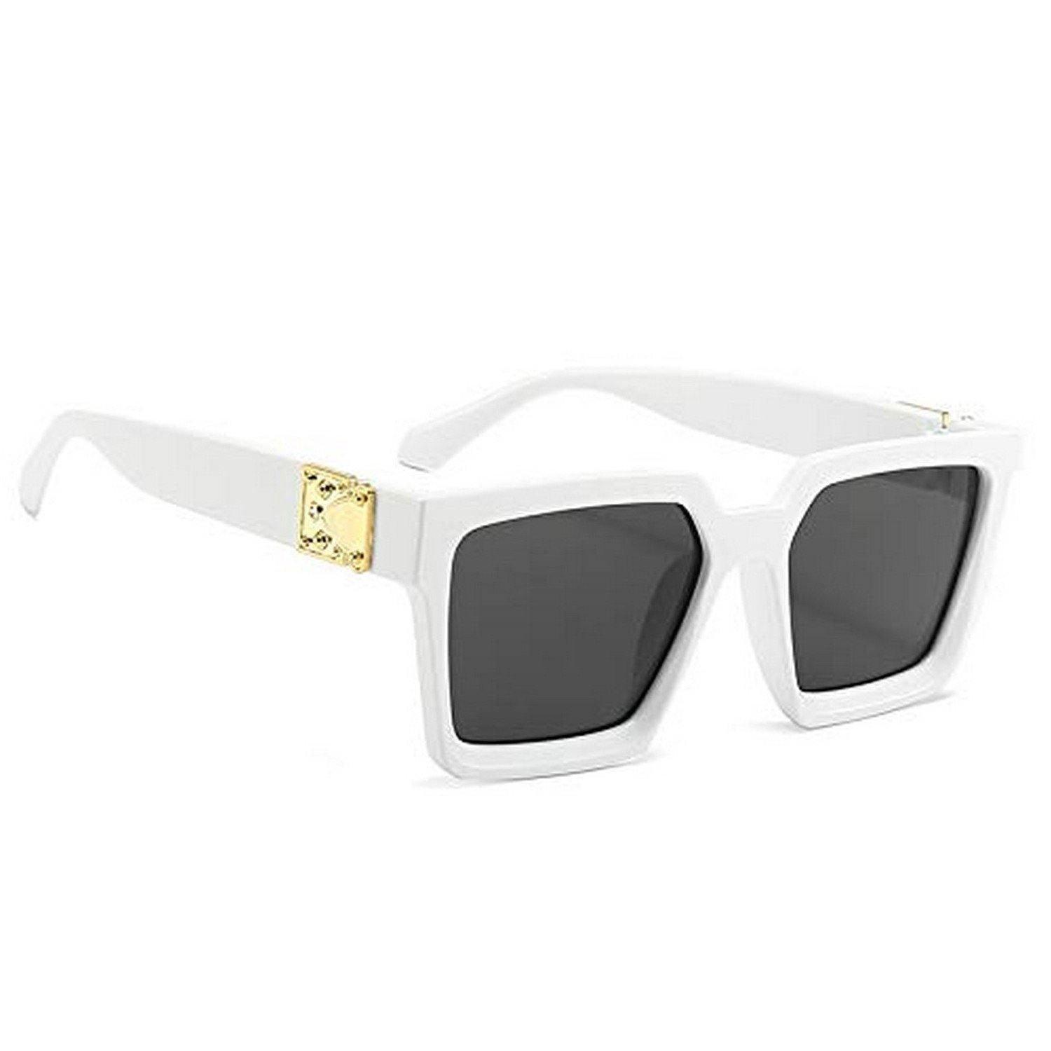 Dervin Unisex Square Sunglasses (Black) - Dervin