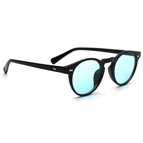 UV Protected Small Shape Rivet Round Sunglass for Men and Women - Dervin