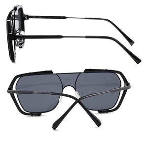 UV Protected Integrated Retro Oversized Sunglasses for Men and Women - Dervin