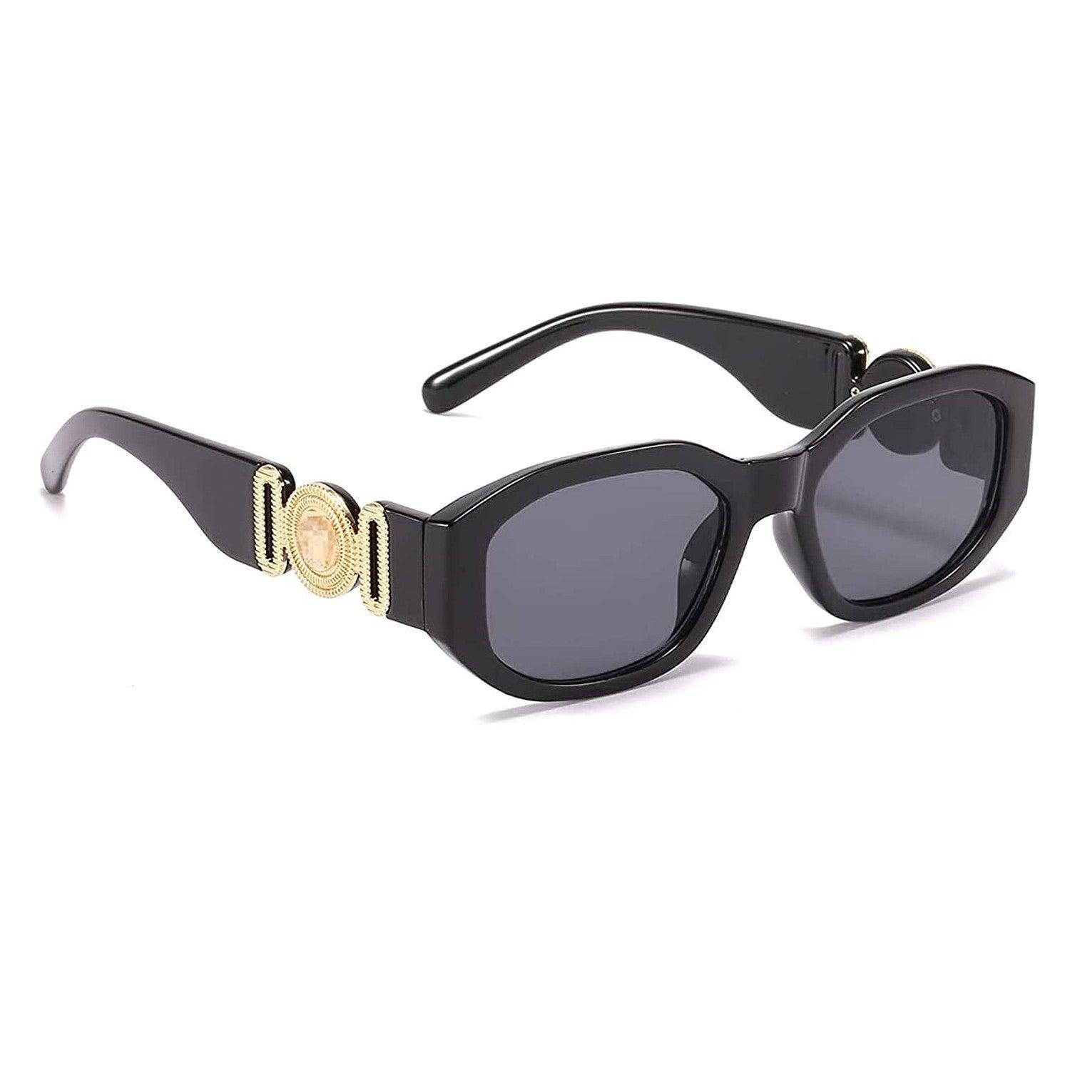 UV Protected Retro Rectangular Sunglasses for Men & Women - Dervin