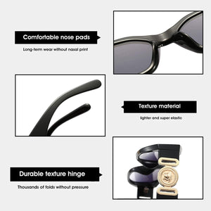 UV Protected Retro Rectangular Sunglasses for Men & Women - Dervin