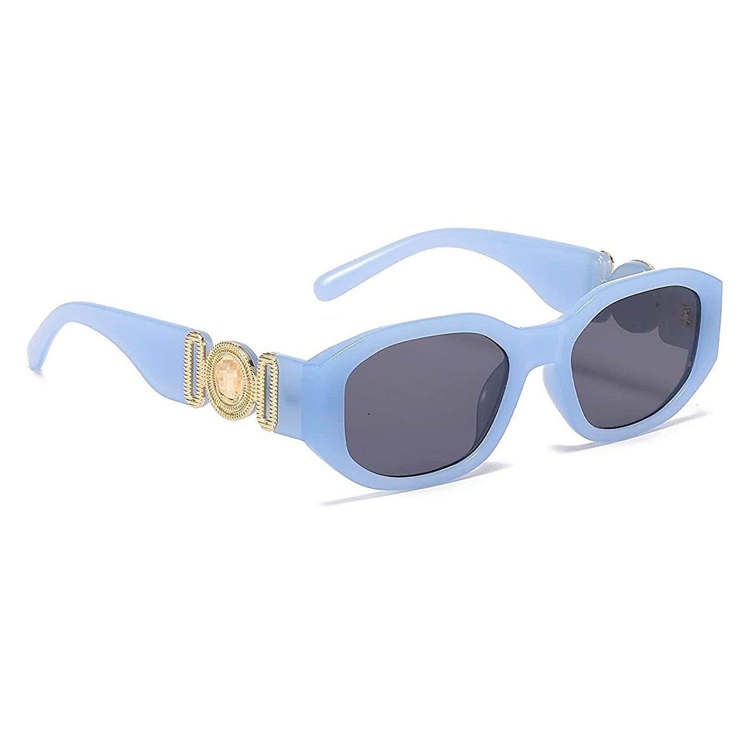 UV Protected Retro Rectangular Sunglasses for Men & Women - Dervin
