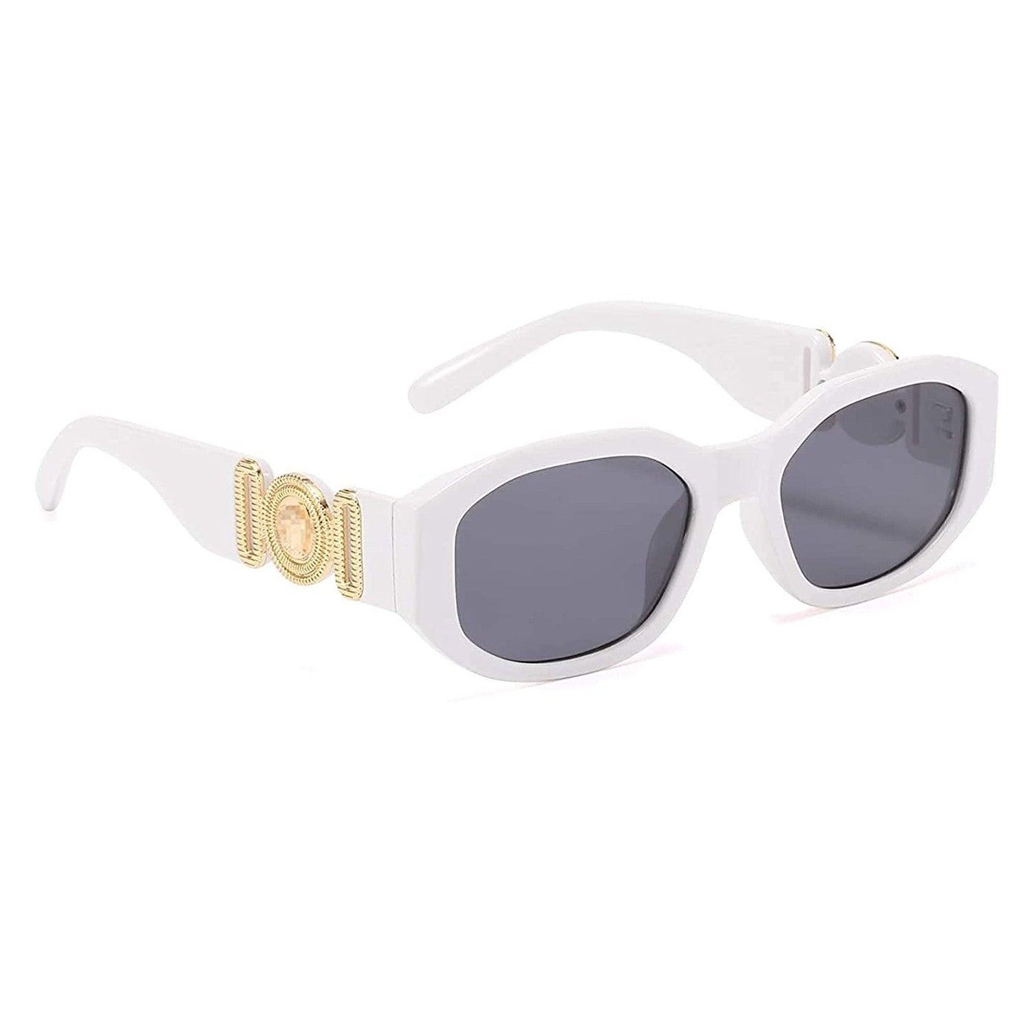 UV Protected Retro Rectangular Sunglasses for Men & Women - Dervin