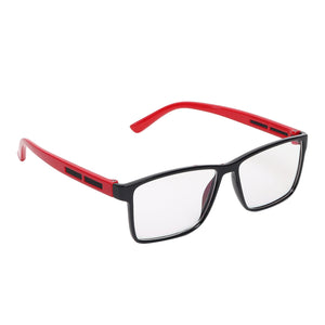 Dervin Clear Lens Rectangular Spectacle Frame for Men and Women (Medium) - Dervin