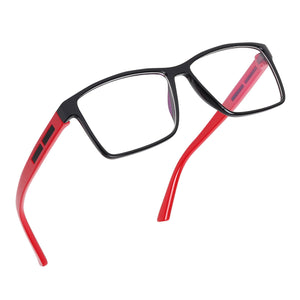 Dervin Clear Lens Rectangular Spectacle Frame for Men and Women (Medium) - Dervin