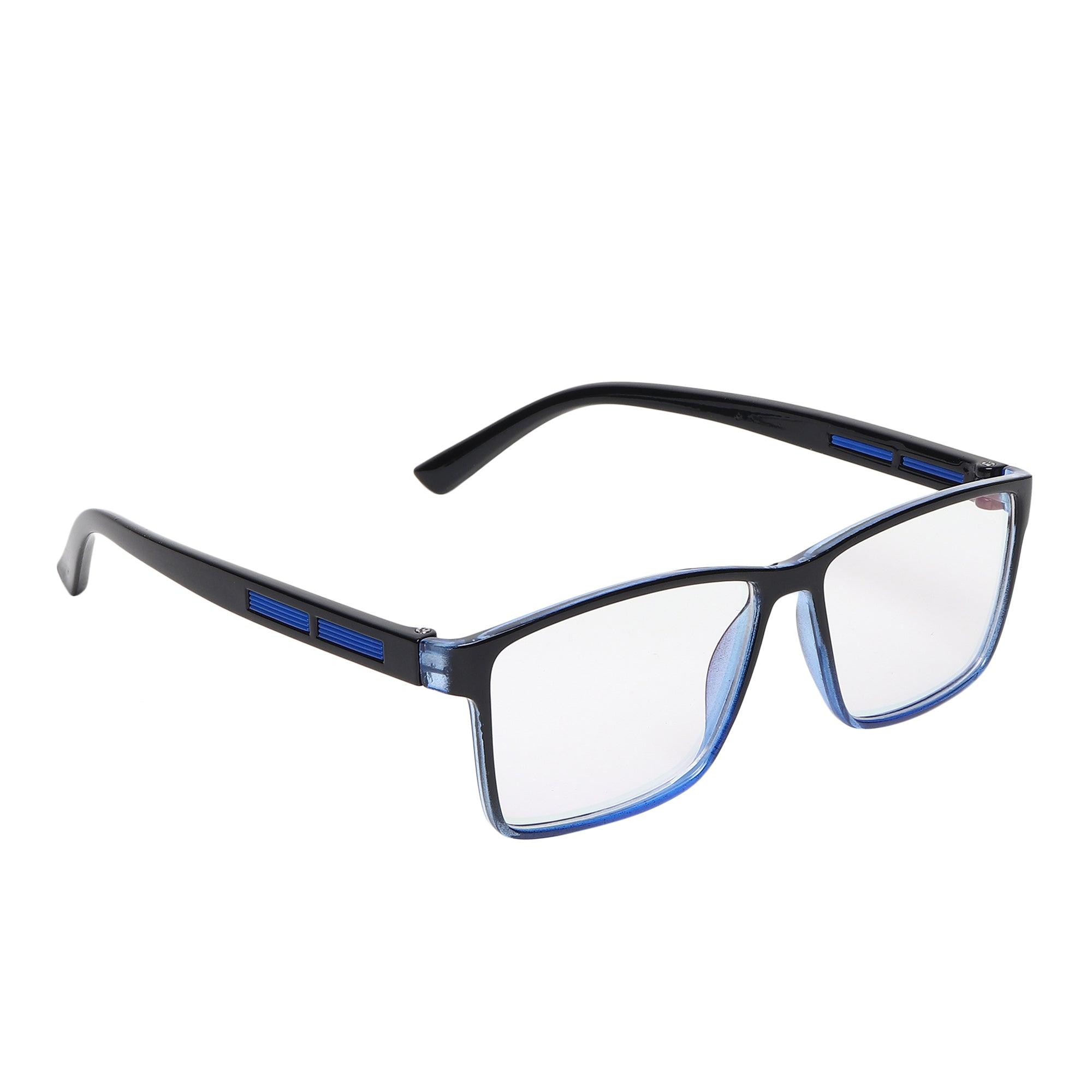 Dervin Clear Lens Rectangular Spectacle Frame for Men and Women (Medium) - Dervin