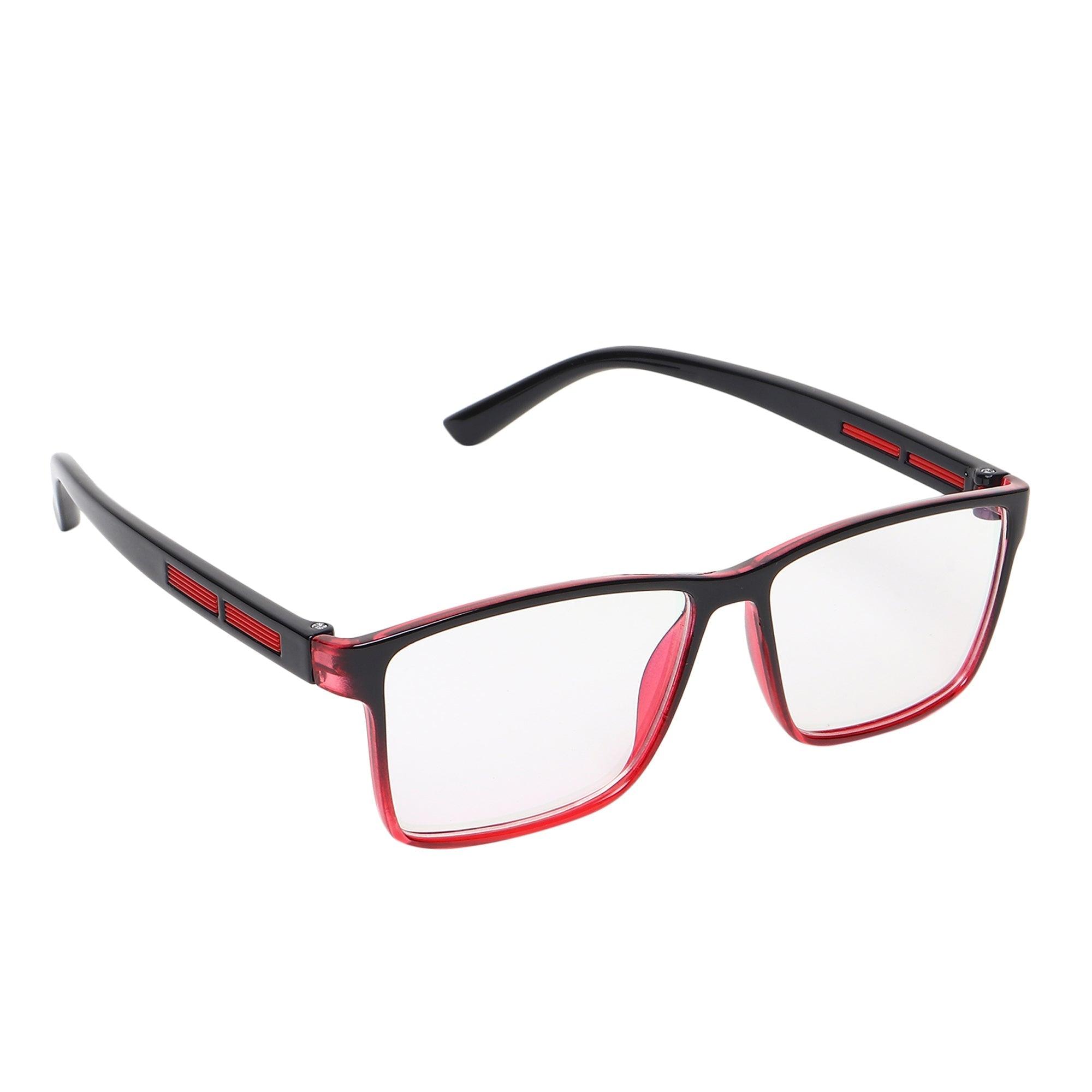 Dervin Clear Lens Rectangular Spectacle Frame for Men and Women (Medium) - Dervin