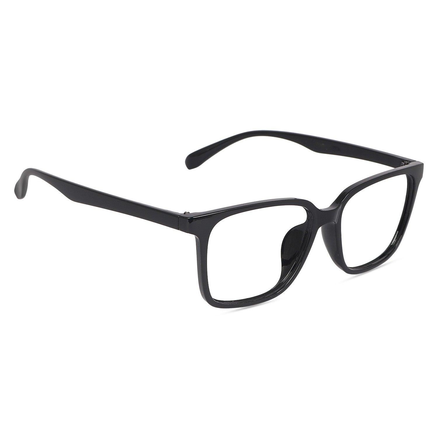 Dervin Blue Light Blocking Glasses Gaming Filter Transparent Square Eyeglasses for Eye Protection Men and Women, Computer/Tablet/Laptop/Mobile/TV, Anti-blue & Anti eyestrain - Dervin