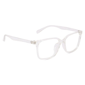 Dervin Blue Light Blocking Glasses Gaming Filter Transparent Square Eyeglasses for Eye Protection Men and Women, Computer/Tablet/Laptop/Mobile/TV, Anti-blue & Anti eyestrain - Dervin