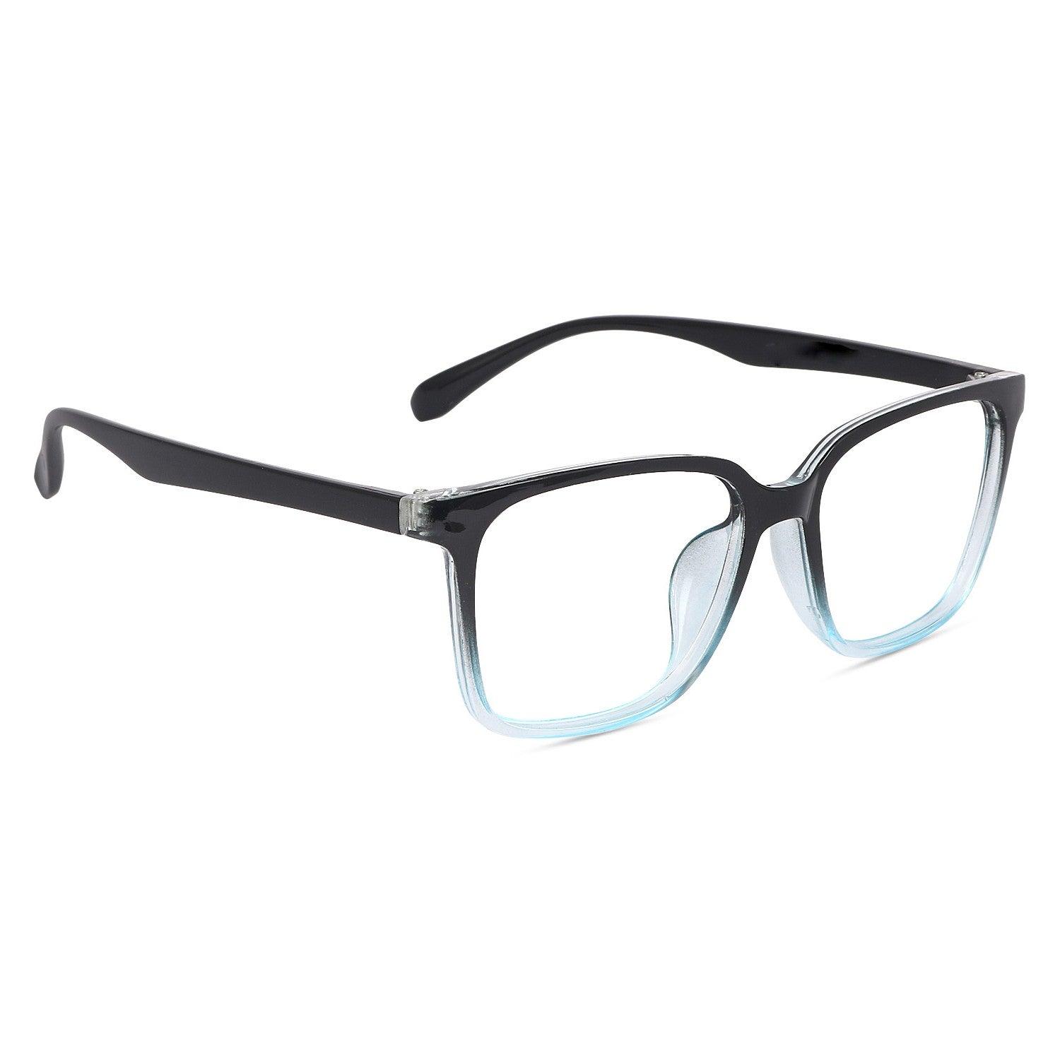 Dervin Blue Light Blocking Glasses Gaming Filter Transparent Square Eyeglasses for Eye Protection Men and Women, Computer/Tablet/Laptop/Mobile/TV, Anti-blue & Anti eyestrain - Dervin