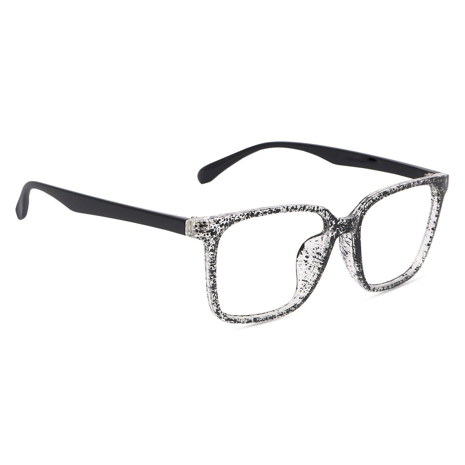 Dervin Blue Light Blocking Glasses Gaming Filter Transparent Square Eyeglasses for Eye Protection Men and Women, Computer/Tablet/Laptop/Mobile/TV, Anti-blue & Anti eyestrain - Dervin