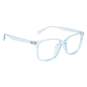Dervin Blue Light Blocking Glasses Gaming Filter Transparent Square Eyeglasses for Eye Protection Men and Women, Computer/Tablet/Laptop/Mobile/TV, Anti-blue & Anti eyestrain - Dervin