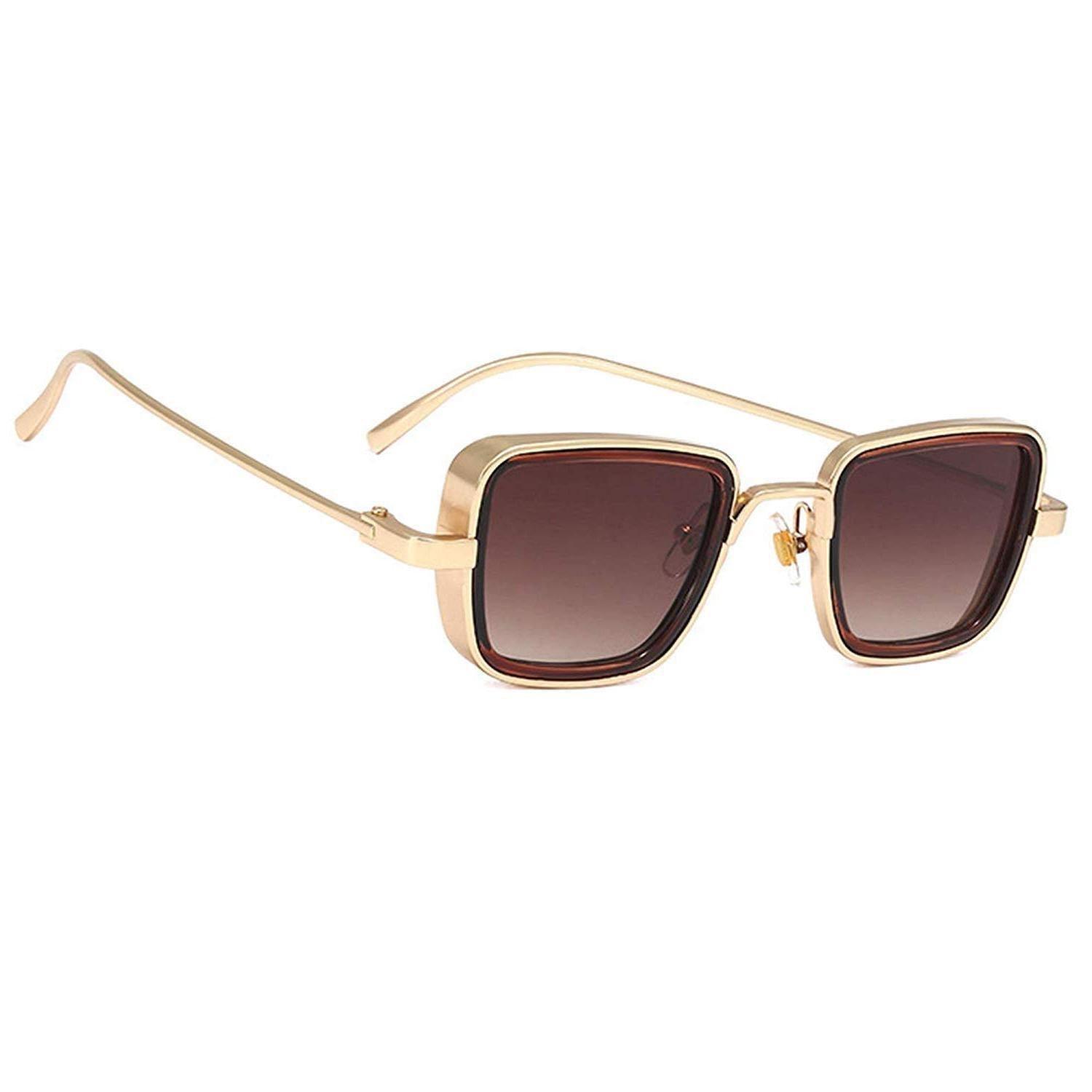 Dervin Kabir Singh Square Sunglasses (Brown) - Dervin