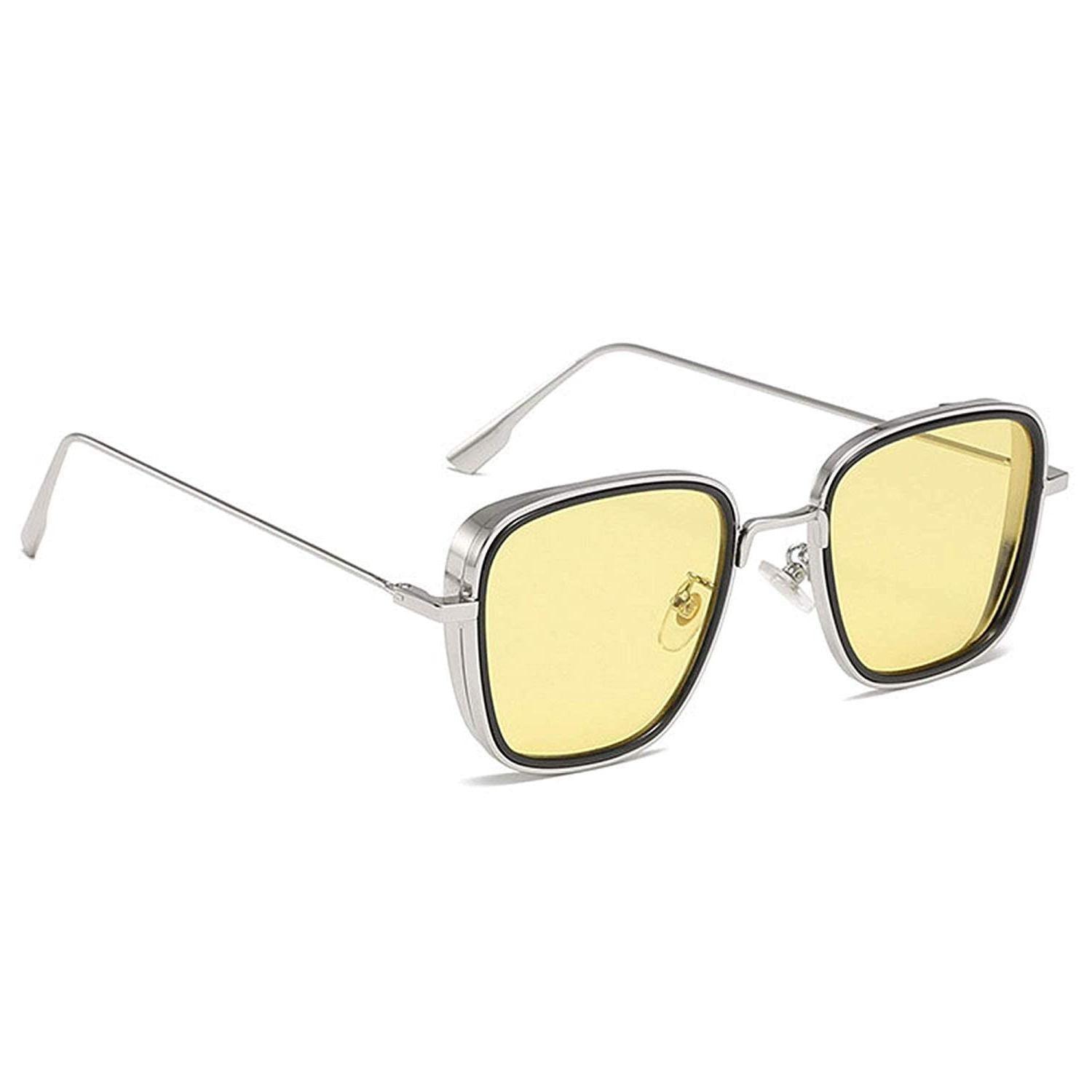 Dervin Kabir Singh Square Sunglasses (Yellow) - Dervin