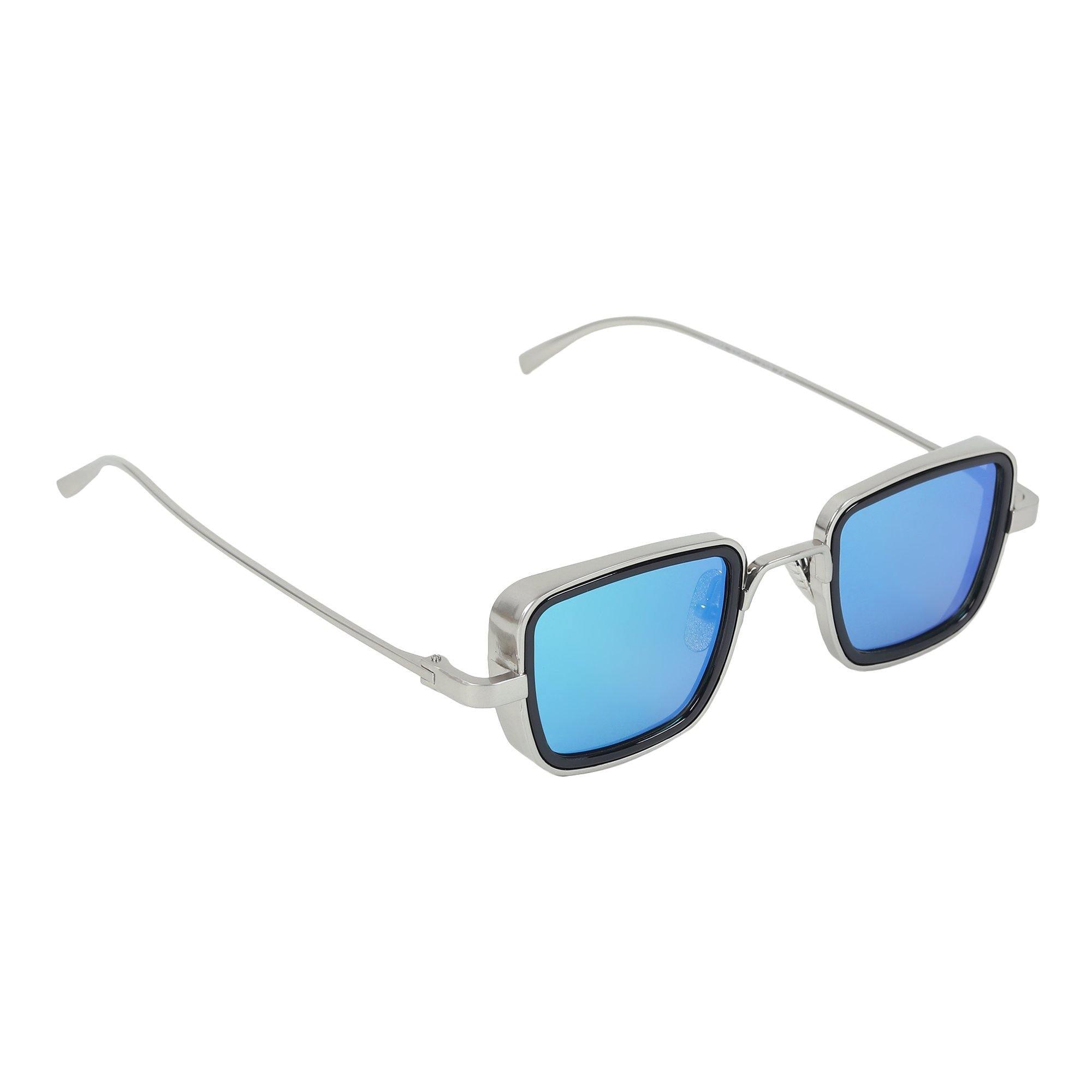 Dervin Kabir Singh Square Sunglasses (Blue) - Dervin
