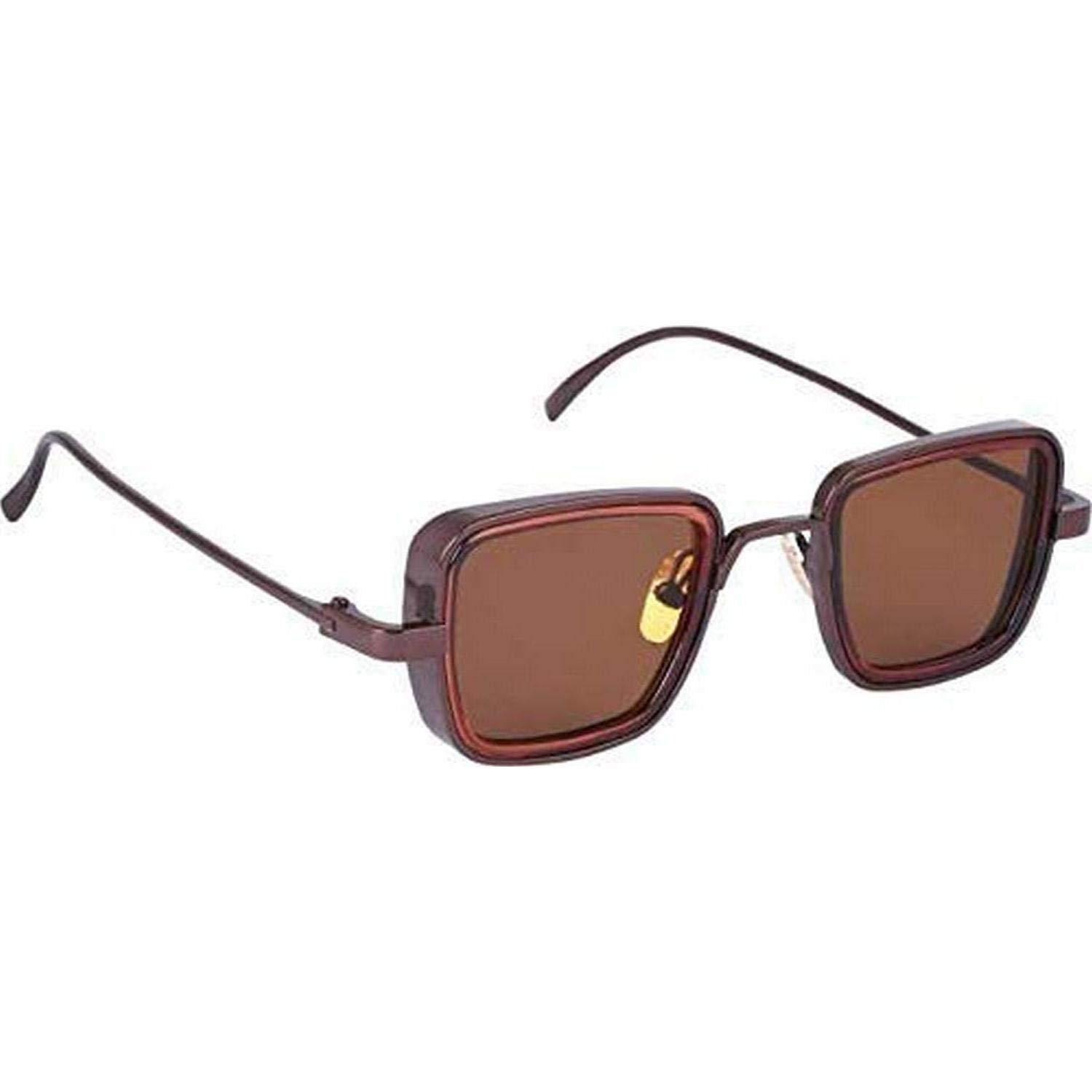 Dervin Kabir Singh Square Sunglasses (Brown) - Dervin