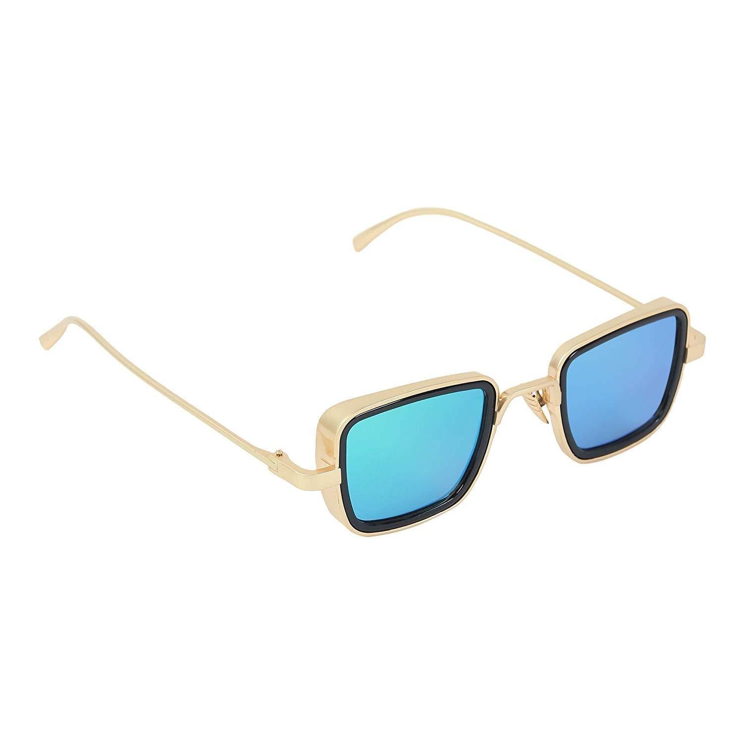 Dervin Kabir Singh Square Sunglasses (Blue) - Dervin