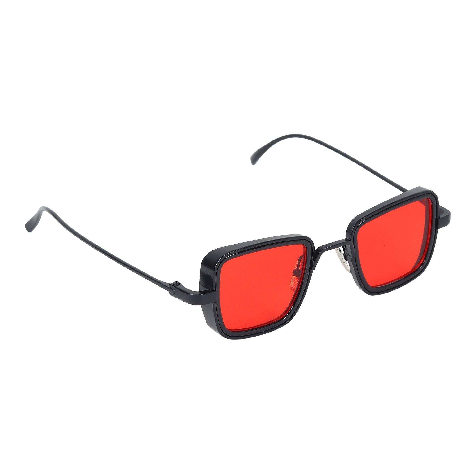 Dervin Kabir Singh Square Sunglasses (Red) - Dervin