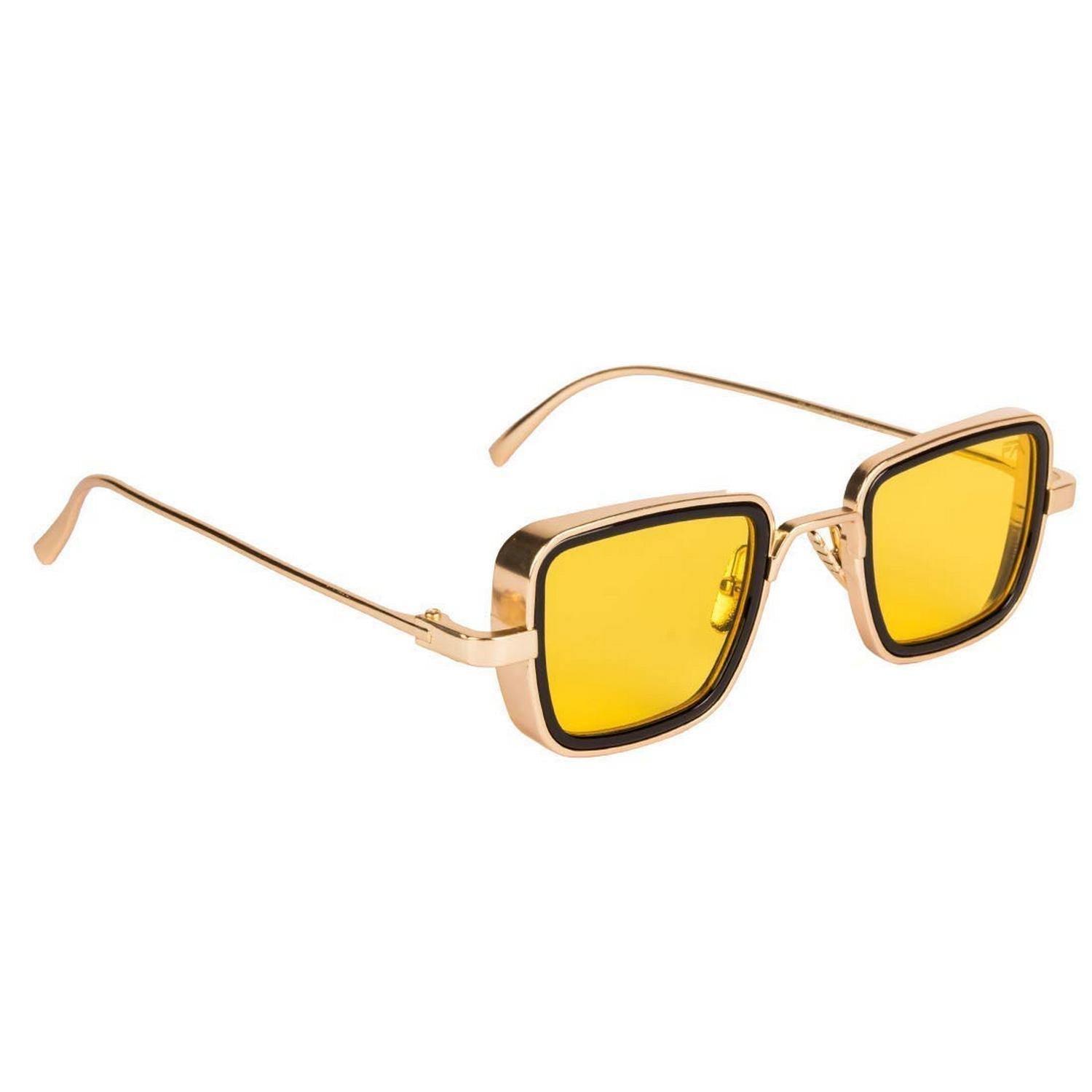 Dervin Kabir Singh Square Sunglasses (Yellow) - Dervin