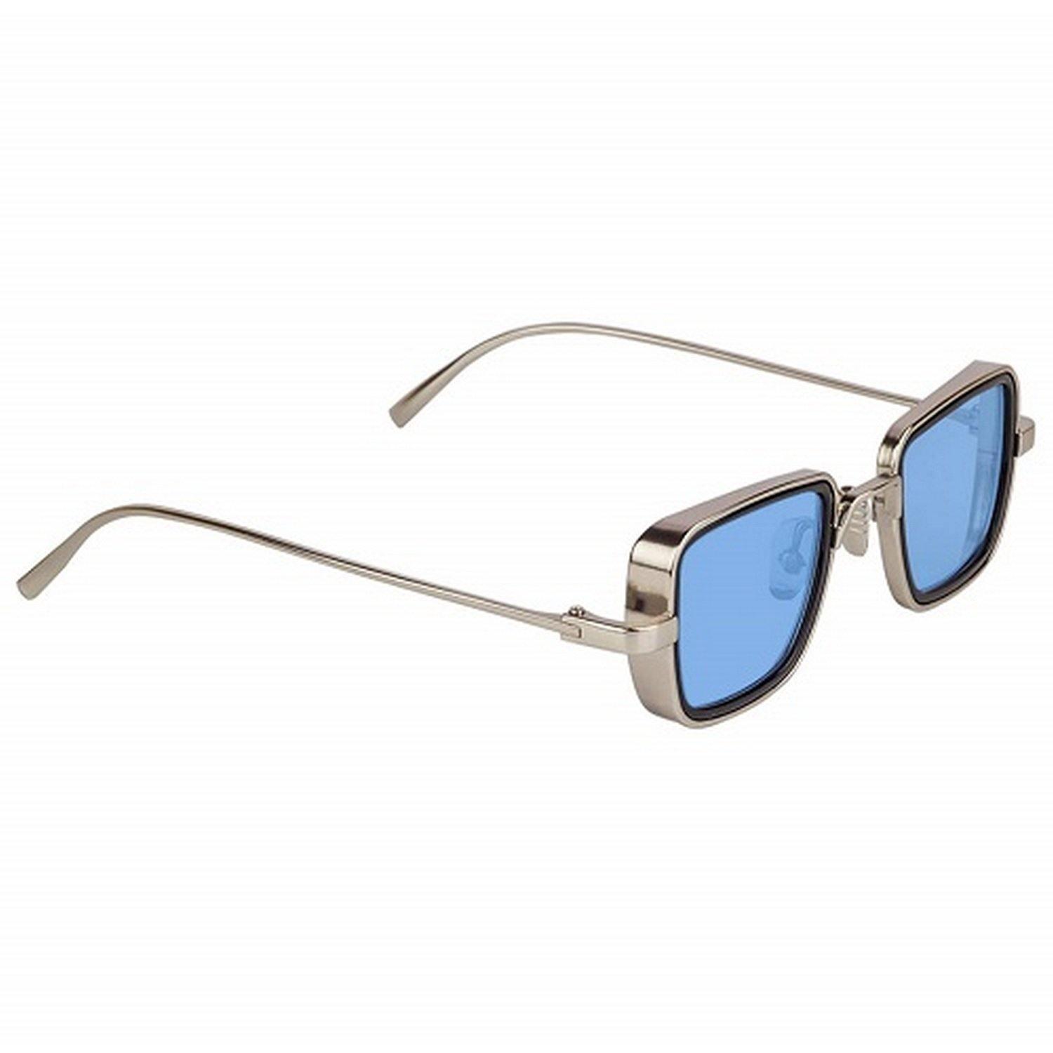 Dervin Kabir Singh Square Sunglasses (Blue) - Dervin