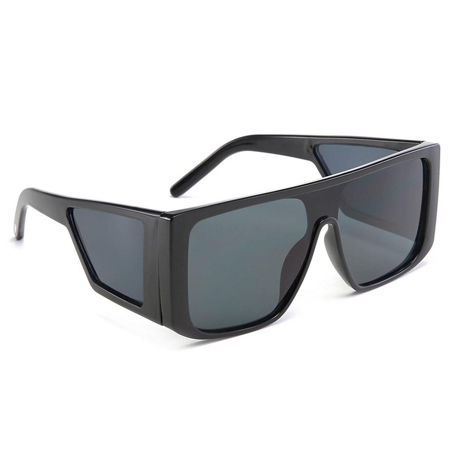 Dervin Shahid Kapoor, Sahil Khan Inspired Oversized Unisex Square Sunglasses (Brown) - Dervin