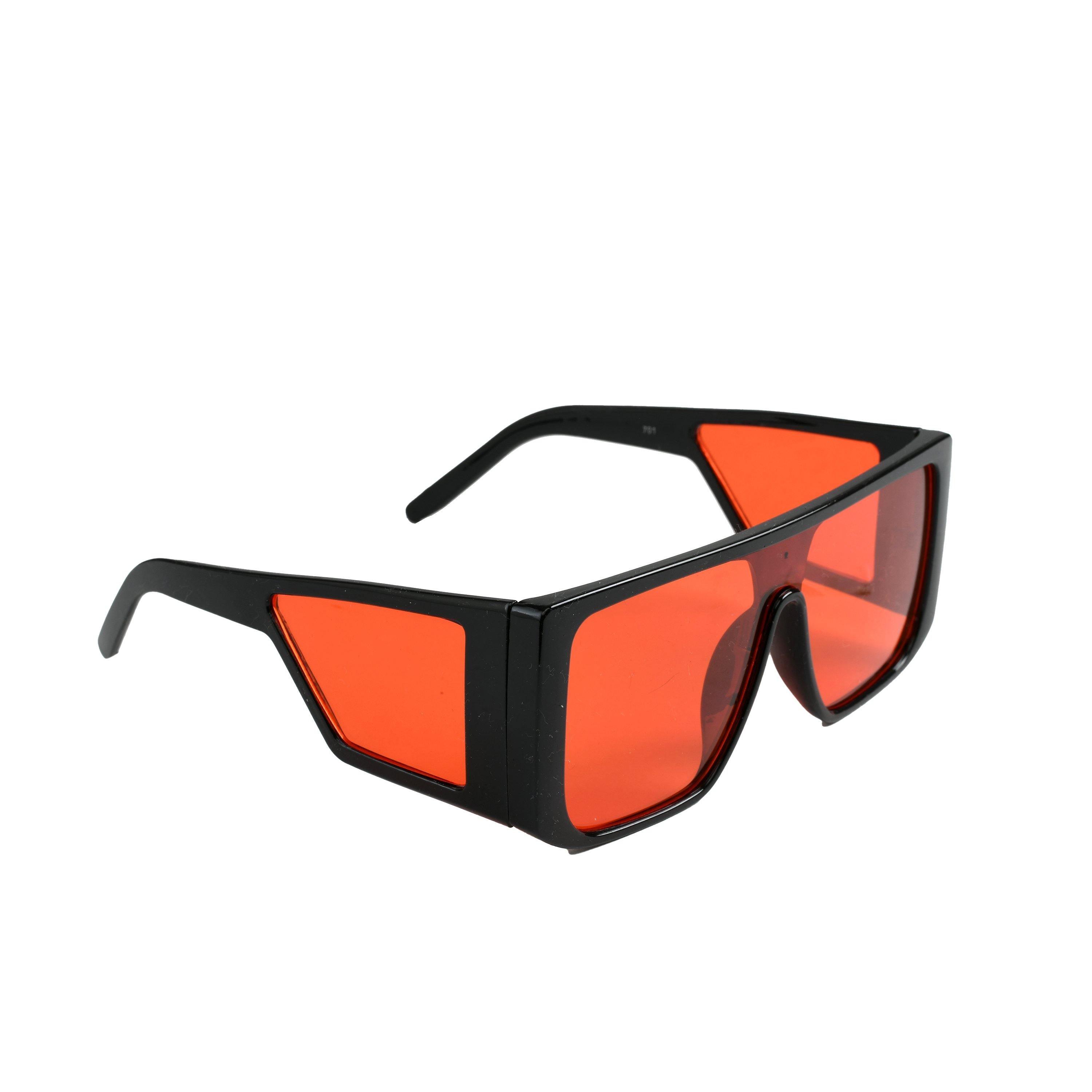 Dervin Shahid Kapoor, Sahil Khan Inspired Oversized Unisex Square Sunglasses (Red) - Dervin