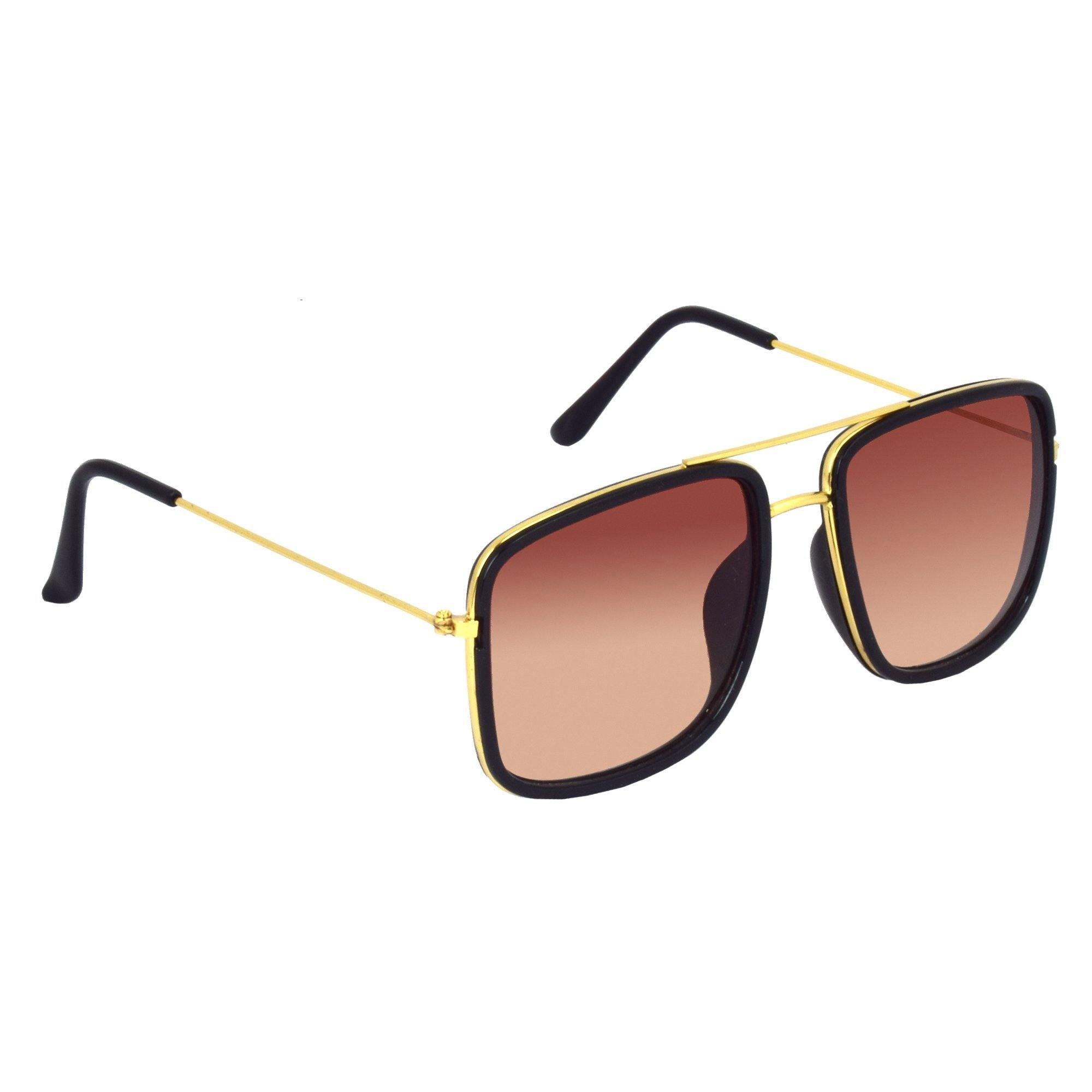 Dervin Square Sunglasses for Men (Brown) Dervin - Main Image