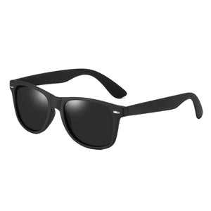 Dervin UV 400 and Polarized Rectangular Sunglasses for Men & Women (Black) - Dervin