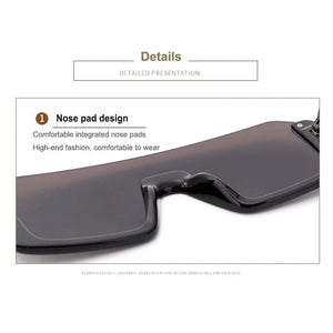 Square Unisex Half Rim Sunglass inspired by Shahid Kapoor and Sahil Khan Sunglasses - Dervin