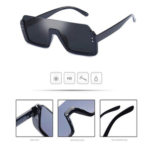 Square Unisex Half Rim Sunglass inspired by Shahid Kapoor and Sahil Khan Sunglasses - Dervin