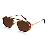 Dervin UV Protected Square Sunglasses for Men & Women, Black Gradient Lens, Polycarbonate Frame, Classic Style, Everyday Wear