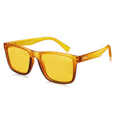 Dervin UV Protected Yellow Lens Driving Polarized Square Sunglasses for Men & Women (Yellow)