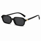 Dervin Rectangular Sunglasses for Men & Women | Stylish Trending Lightweight Fashion Sunglasses | UV400 Protection (Black)