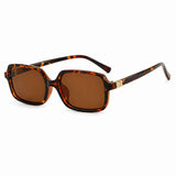 Dervin Rectangular Sunglasses for Men & Women | Stylish Trending Lightweight Fashion Sunglasses | UV400 Protection (Black)