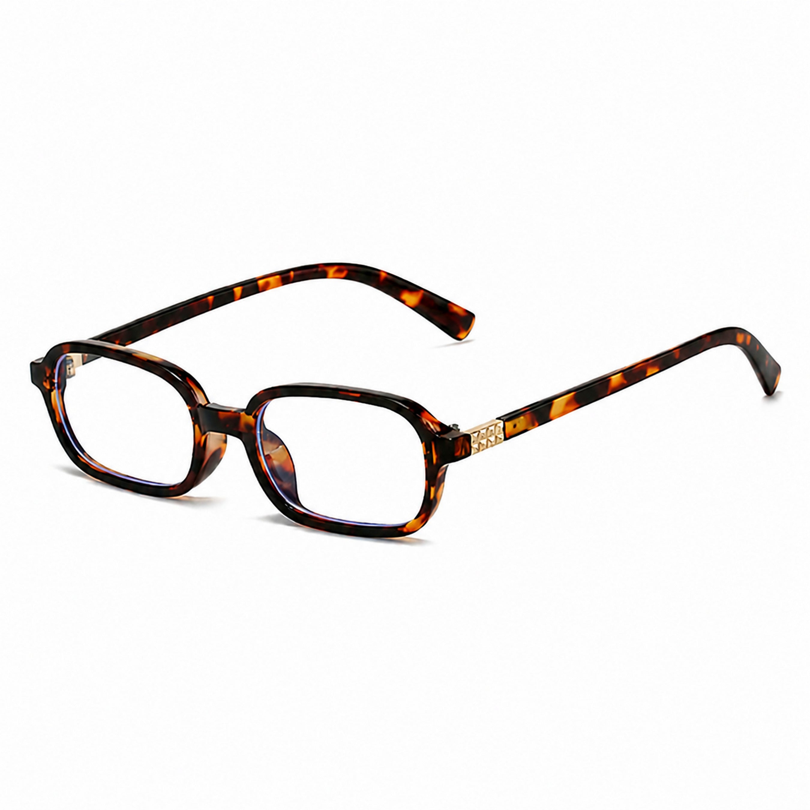Dervin Blue Light Blocking Eyeglasses for Men & Women | Zero Power, Anti-Glare, Rectangular Frame, UV Protection, Lightweight Blue Cut Glasses for Computer/Tablet/Laptop/Mobile