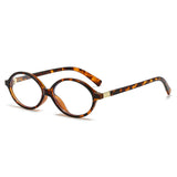 Dervin Blue Light Blocking Eyeglasses for Men & Women | Zero Power, Anti-Glare, Oval Frame, UV Protection, Lightweight Blue Cut Glasses for Computer/Tablet/Laptop/Mobile